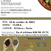 Taller de cocina internacional en Navia