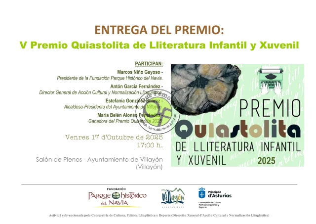 El V Premio Quiastolita de Lliteratura Infantil y Xuvenil entregase en Villayón