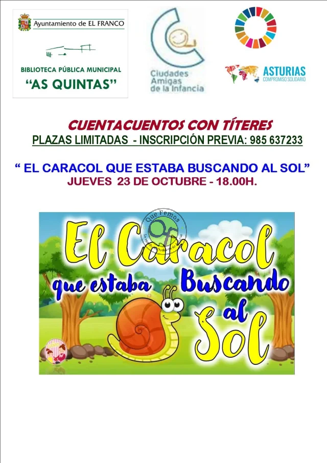 Cuentacuentos con títeres, una nueva propuesta para los franquinos más menudos