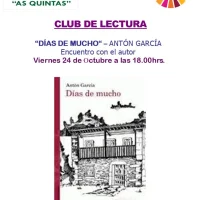 El Club de Lectura de la Biblioteca de As Quintas celebrará un encuentro con Antón García