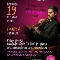 Concierto del gran trompetista Rubén Simeó en Luarca 