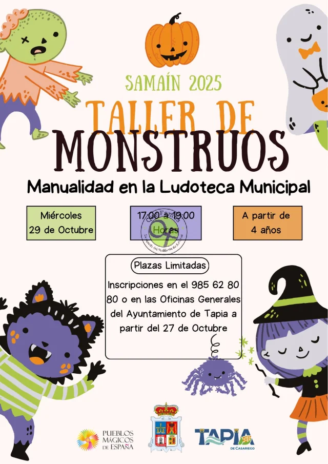 Taller de monstruos en la Ludoteca de Tapia