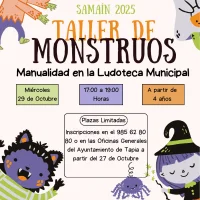Taller de monstruos en la Ludoteca de Tapia