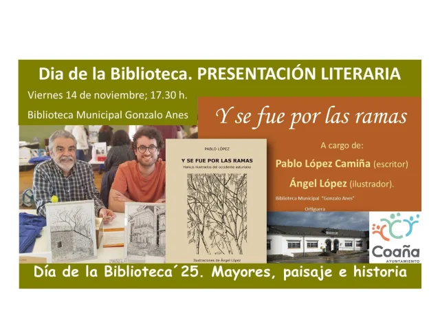 Presentación de libro en la Biblioteca de Coaña con motivo del Día de la Biblioteca 2025