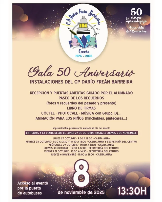 Gala del 50 Aniversario del Colegio Darío Freán Barreira de Jarrio