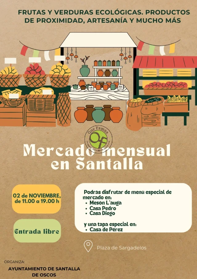 Mercado mensual de Santalla