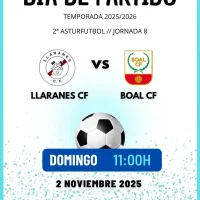 El Boal C.F. visita al Llaranes C.F.