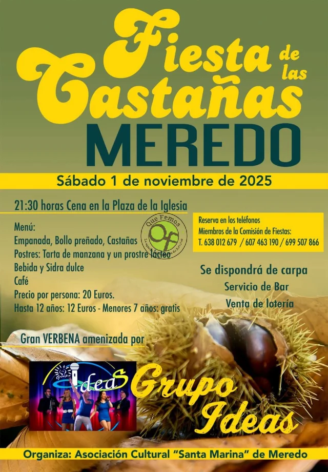 Fiesta de las Castañas 2025 en Meredo