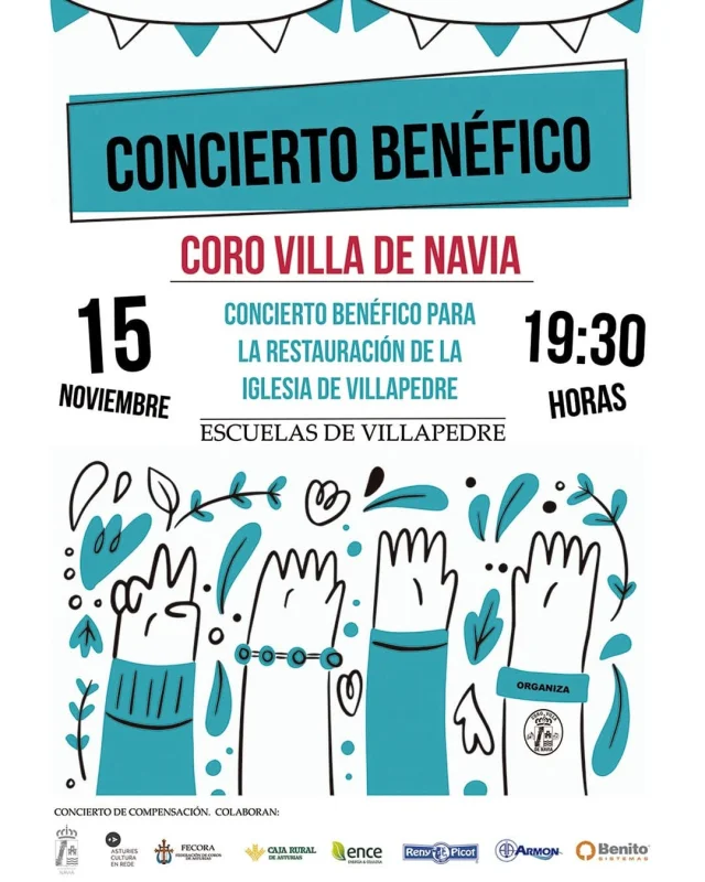 Concierto benéfico del Coro Villa de Navia en Villapedre