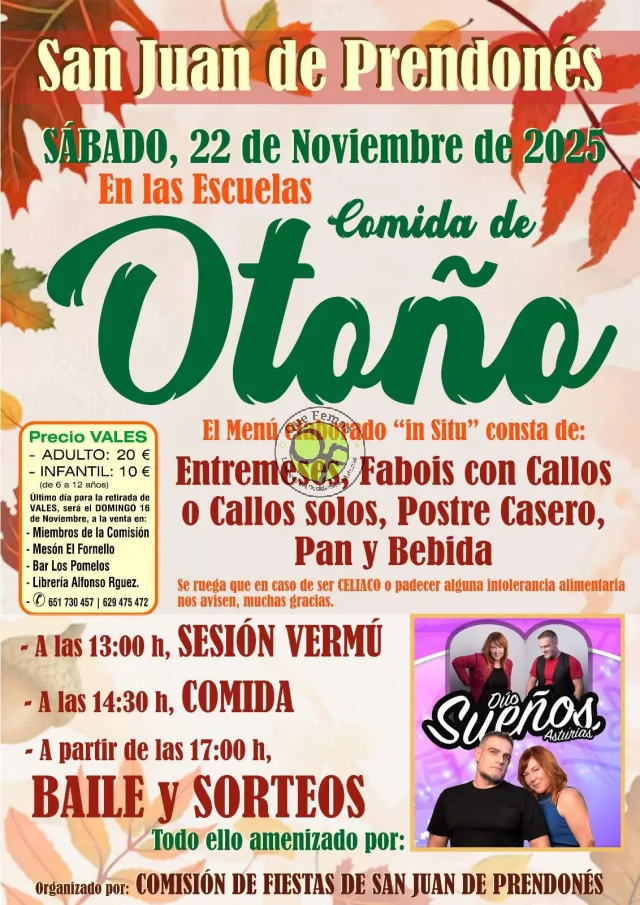 Comida de Otoño en San Juan de Prendonés