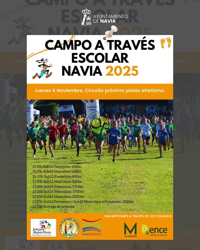 Vuelve a Navia el Campo a Través Escolar
