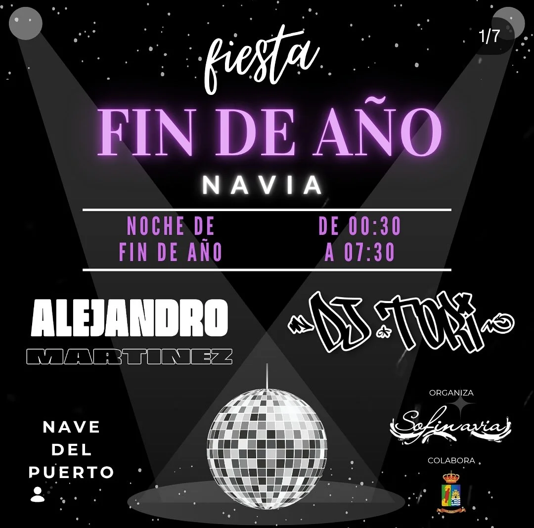 Fiesta de Nochevieja 2025 en Navia