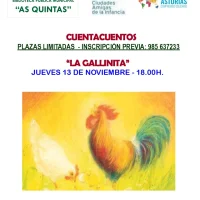 Cuentacuentos en la Biblioteca de As Quintas con el cuento de 