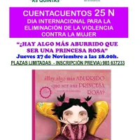 Cuentacuentos en la Biblioteca de As Quintas por el 25N