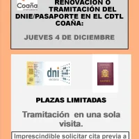 Jornada para tramitar el DNIE o pasaporte en el CDTL de Coaña