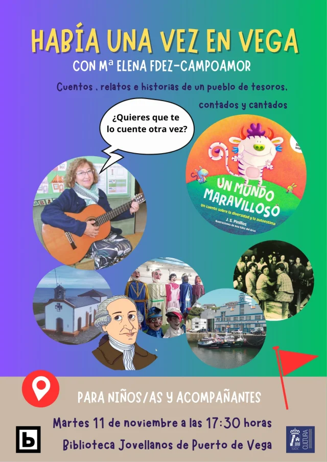 Cuentacuentos en Puerto de Vega con 