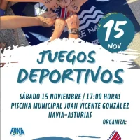 Juegos Deportivos en la piscina de Navia