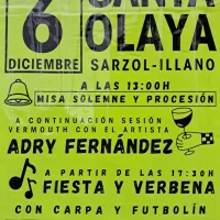 Fiesta de Santa Olaya 2025 en Sarzol tras la restauración de su capilla