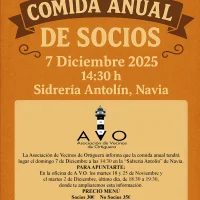 Comida Anual de Socios 2025 de la Asociación de Vecinos de Ortiguera