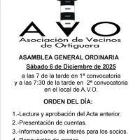 La Asociación de Vecinos de Ortiguera organiza una Asamblea General Ordinaria