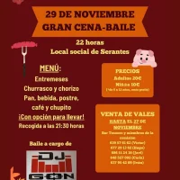 Cena-baile de San Andrés 2025 en Serantes