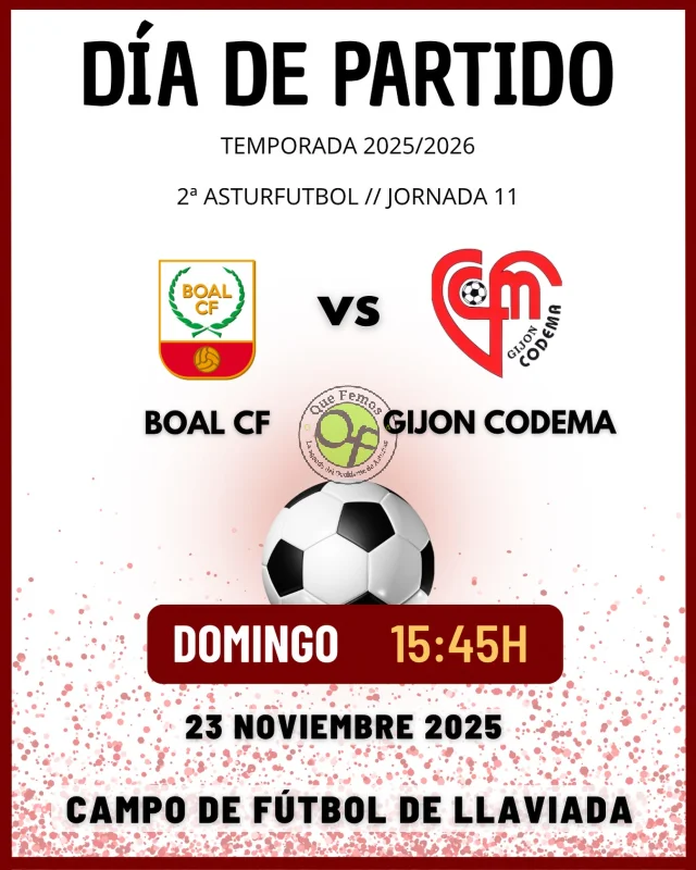 El Boal C.F. recibe al Gijón Codema