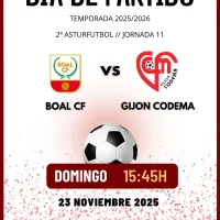 El Boal C.F. recibe al Gijón Codema