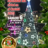Encendido del árbol de Navidad 2025 en A Caridá