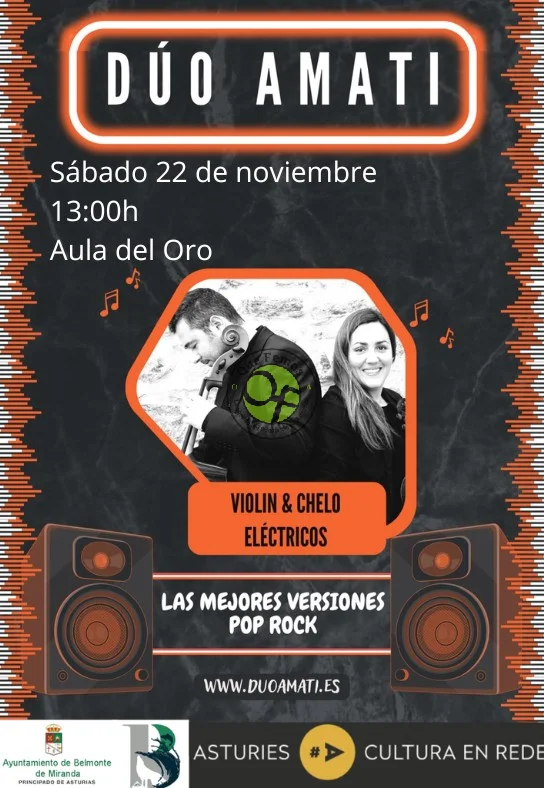 El Dúo Amati ofrece un concierto en Belmonte de Miranda