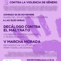 Coaña celebra su V Marcha Morada contra la Violencia de Género