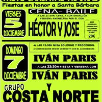 Fiestas de Santa Bárbara 2025 en Trevé, Carbayal y Vidural