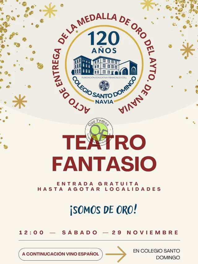 El Colegio Santo Domingo recibe la Medalla de Oro del Ayuntamiento de Navia en su 120 aniversario