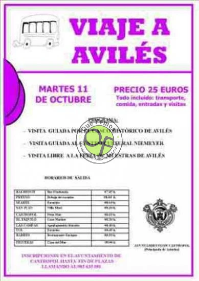 Viaje a Avilés organizado por el Ayuntamiento de Castropol