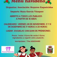 La Asociación de Muyeres Esqueicidas organiza un taller de cocina navideña