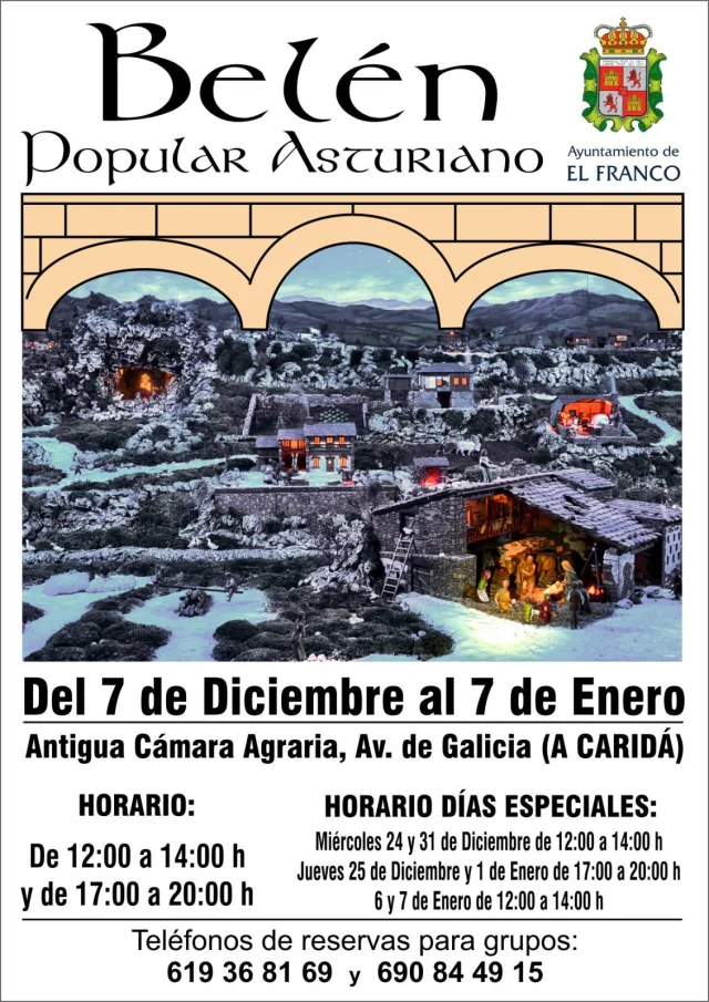 El Belén Popular Asturiano de El Franco emocionará unas Navidades más