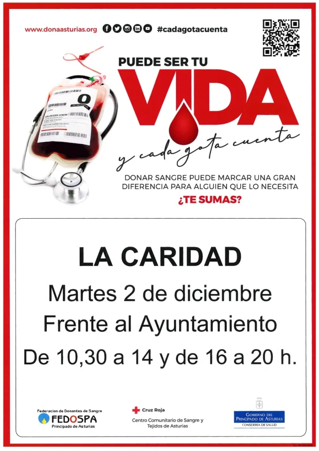 Donación de sangre en El Franco: diciembre 2025