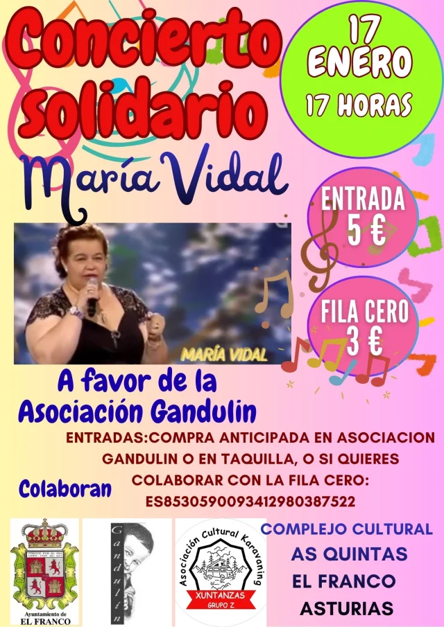 Concierto solidario por la Asociación Gandulín en A Caridá