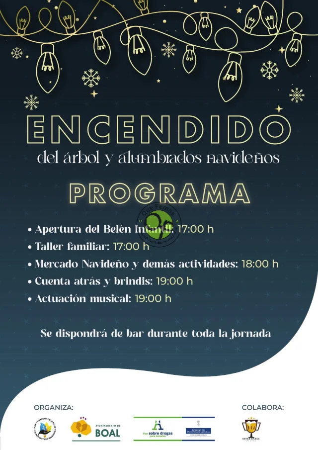 Boal inaugura su encendido navideño en una tarde mágica
