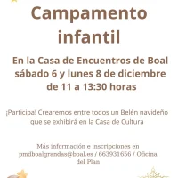 Campamento infantil para crear un bonito belén entre todos, la propuesta de Boal para este puente