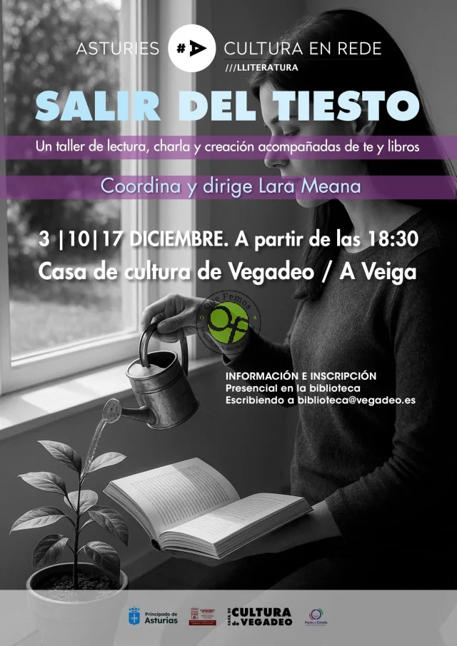 Taller de lectura, charla y creación en Vegadeo, bajo el lema 