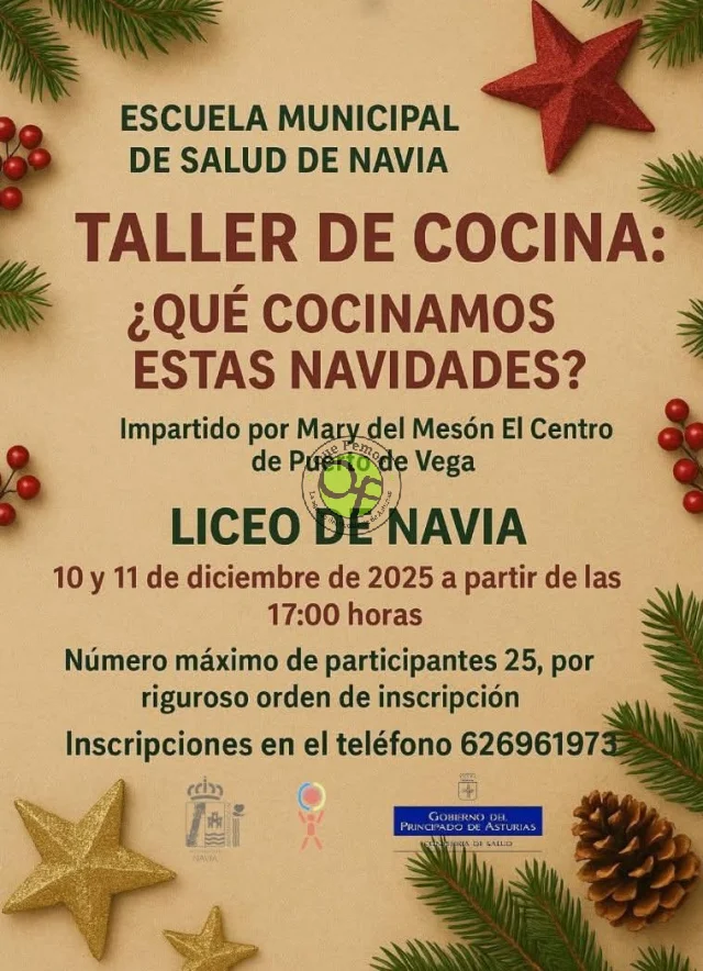 Navia acoge el Taller de cocina ¿qué cocinamos estas navidades? 