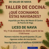 Navia acoge el Taller de cocina ¿qué cocinamos estas navidades? 