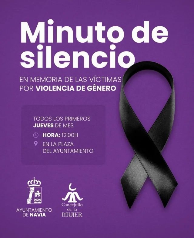 Navia se silencia por las víctimas de la violencia de género