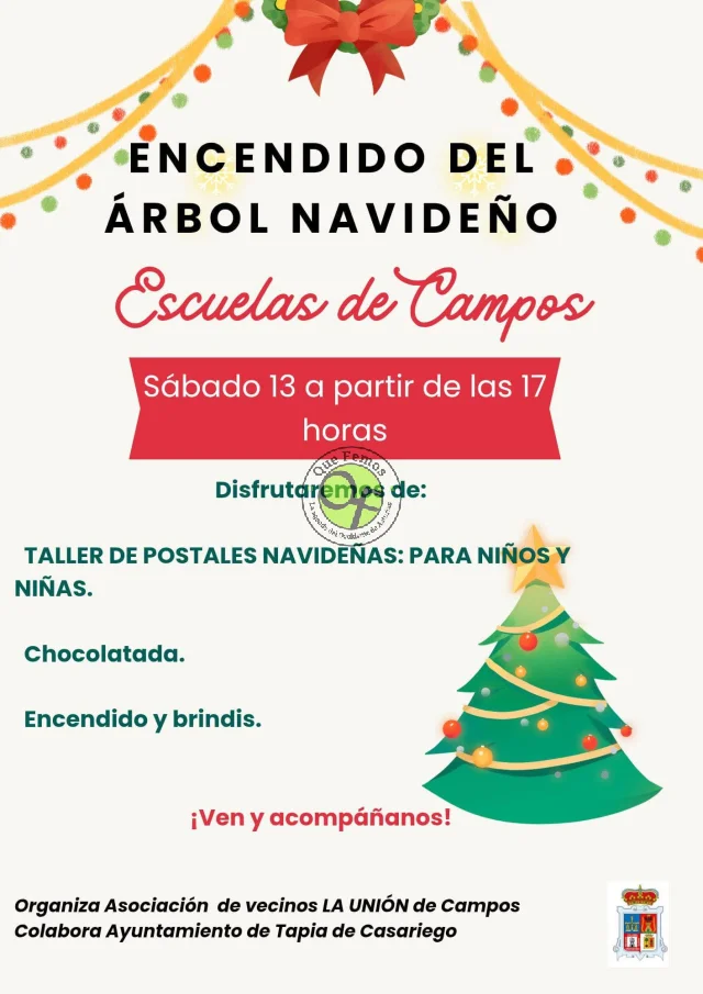 Encendido navideño en Campos