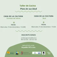 Taller de cocina plato de Navidad en Grandas y Boal