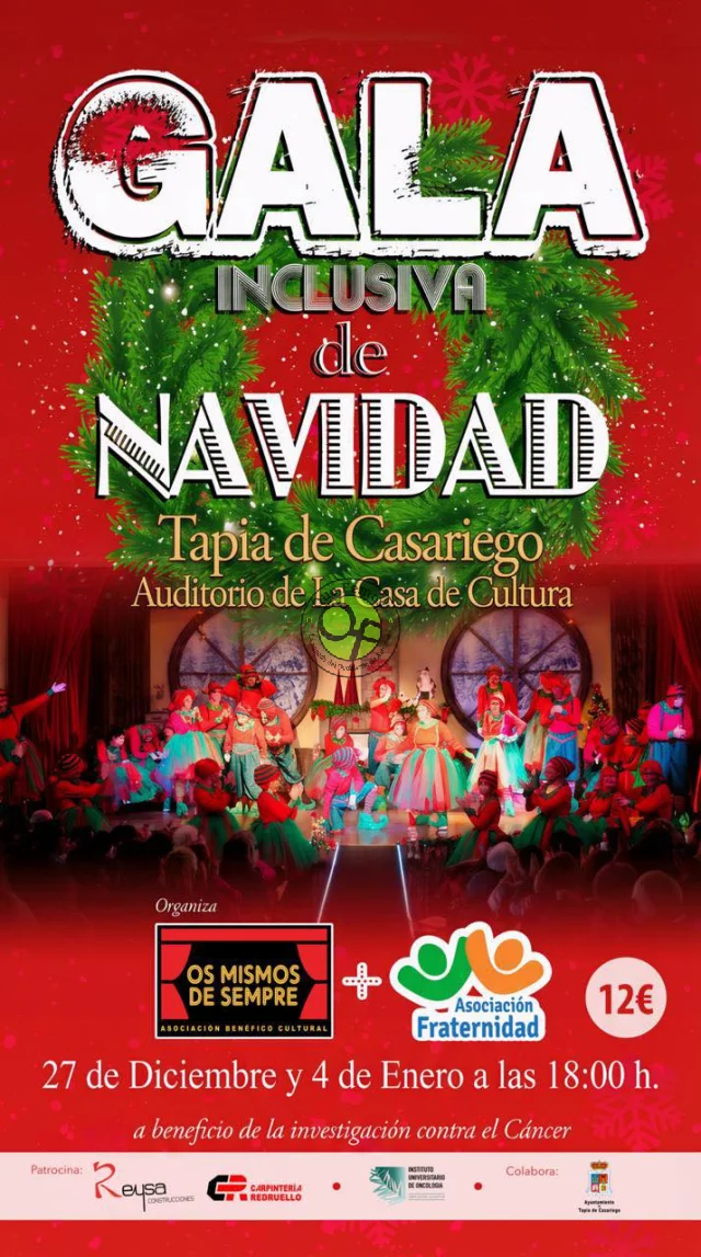Esta Navidad Tapia vuelve a mostrar su cara más solidaria con las Galas Inclusivas de Navidad