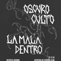 CONCIERTO LA MALA DENTRO Y OSCURO CULTO - DISCOTECA GÉMINIS