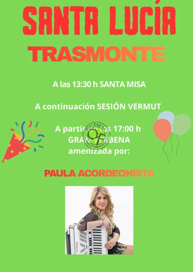 Fiesta de Santa Lucía 2025 en Trasmonte