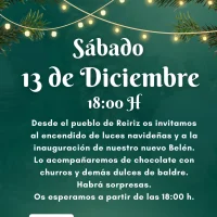 Reiriz inaugura su alumbrado navideño