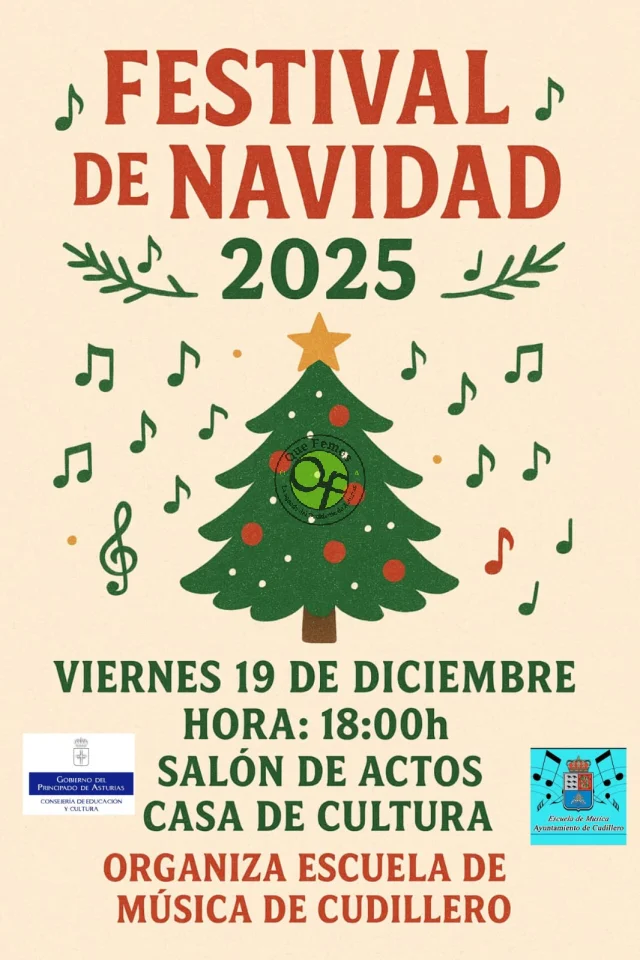 La Escuela de Música de Cudillero celebra su Festival de Navidad 2025